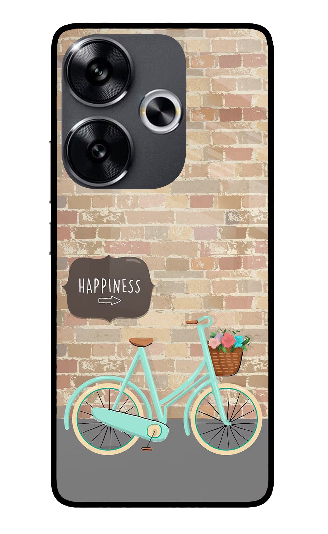 Happiness Artwork Poco F6 5G Glass Case