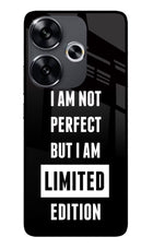 I Am Not Perfect But I Am Limited Edition Poco F6 5G Glass Case