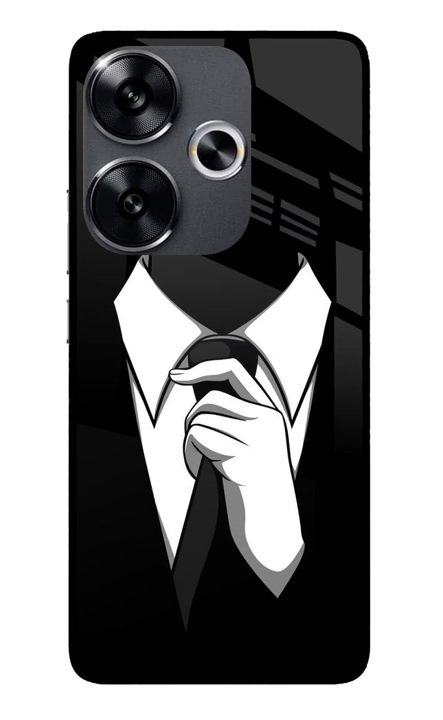 Black Tie Poco F6 5G Glass Case
