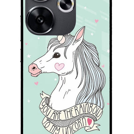 Unicorn Wallpaper Poco F6 5G Glass Case