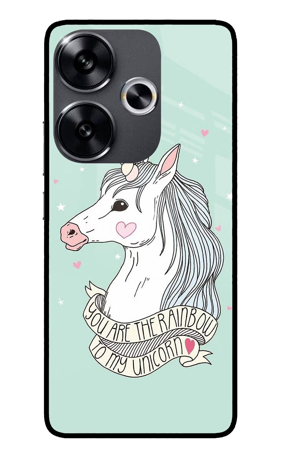 Unicorn Wallpaper Poco F6 5G Glass Case