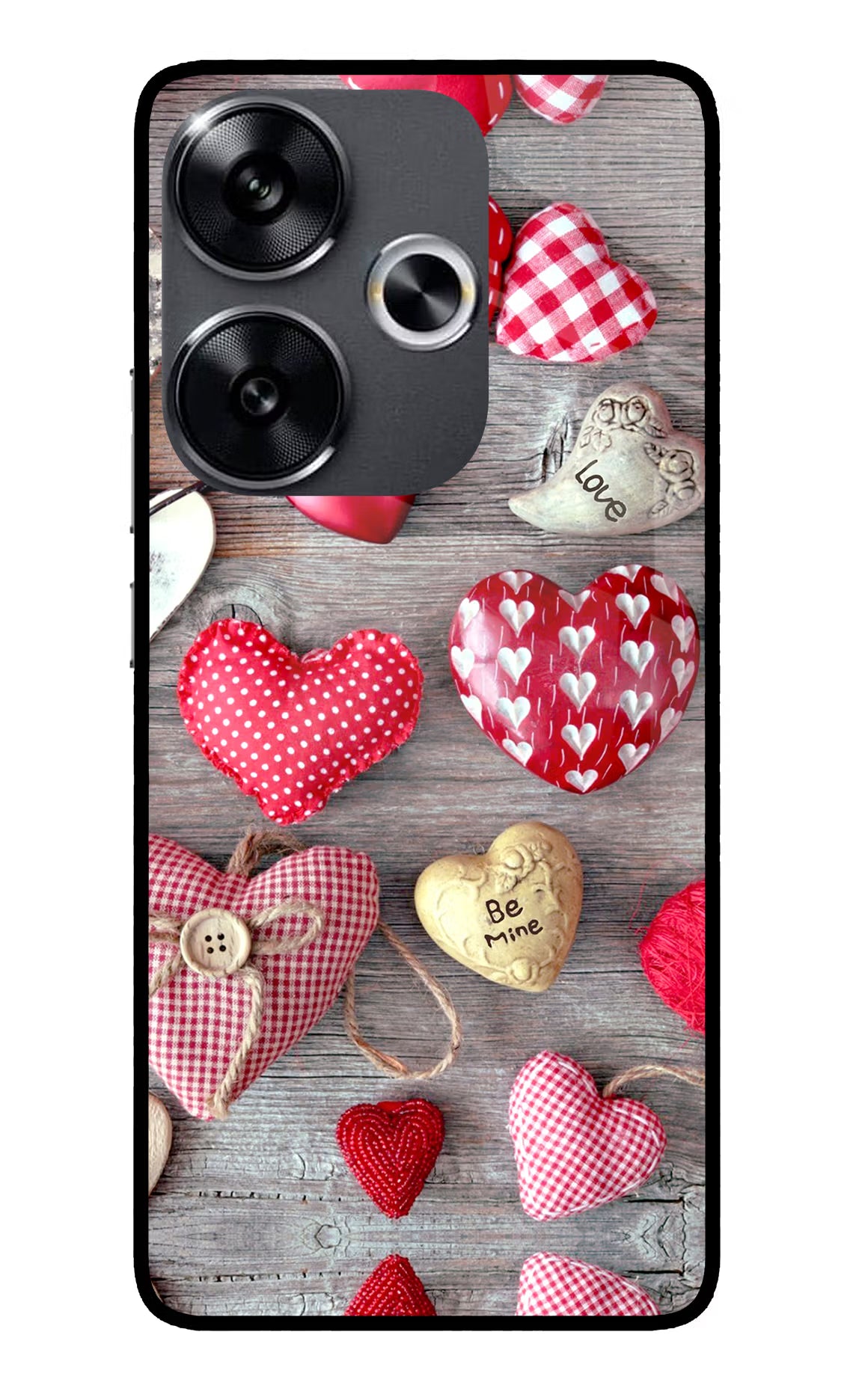 Love Wallpaper Poco F6 5G Glass Case