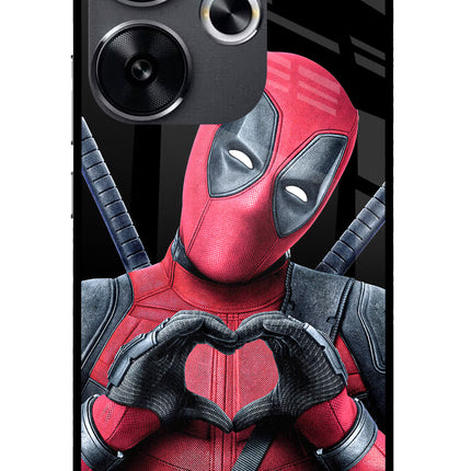 Deadpool Poco F6 5G Glass Case