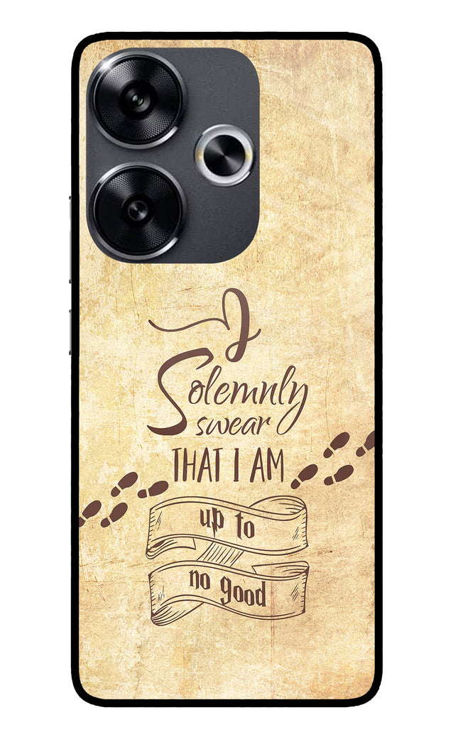 I Solemnly swear that i up to no good Poco F6 5G Glass Case