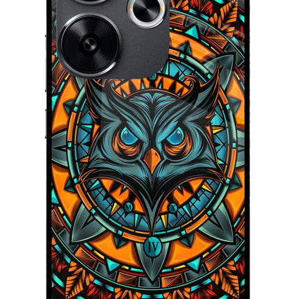 Angry Owl Art Poco F6 5G Glass Case