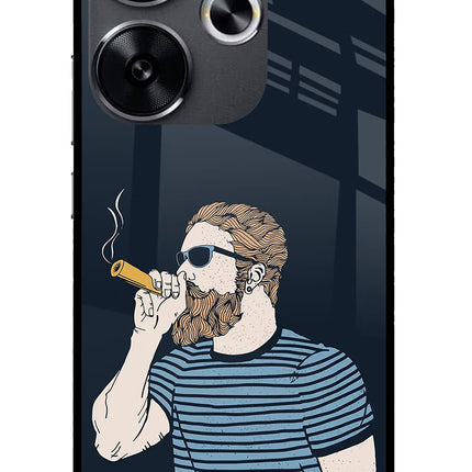 Smoking Poco F6 5G Glass Case