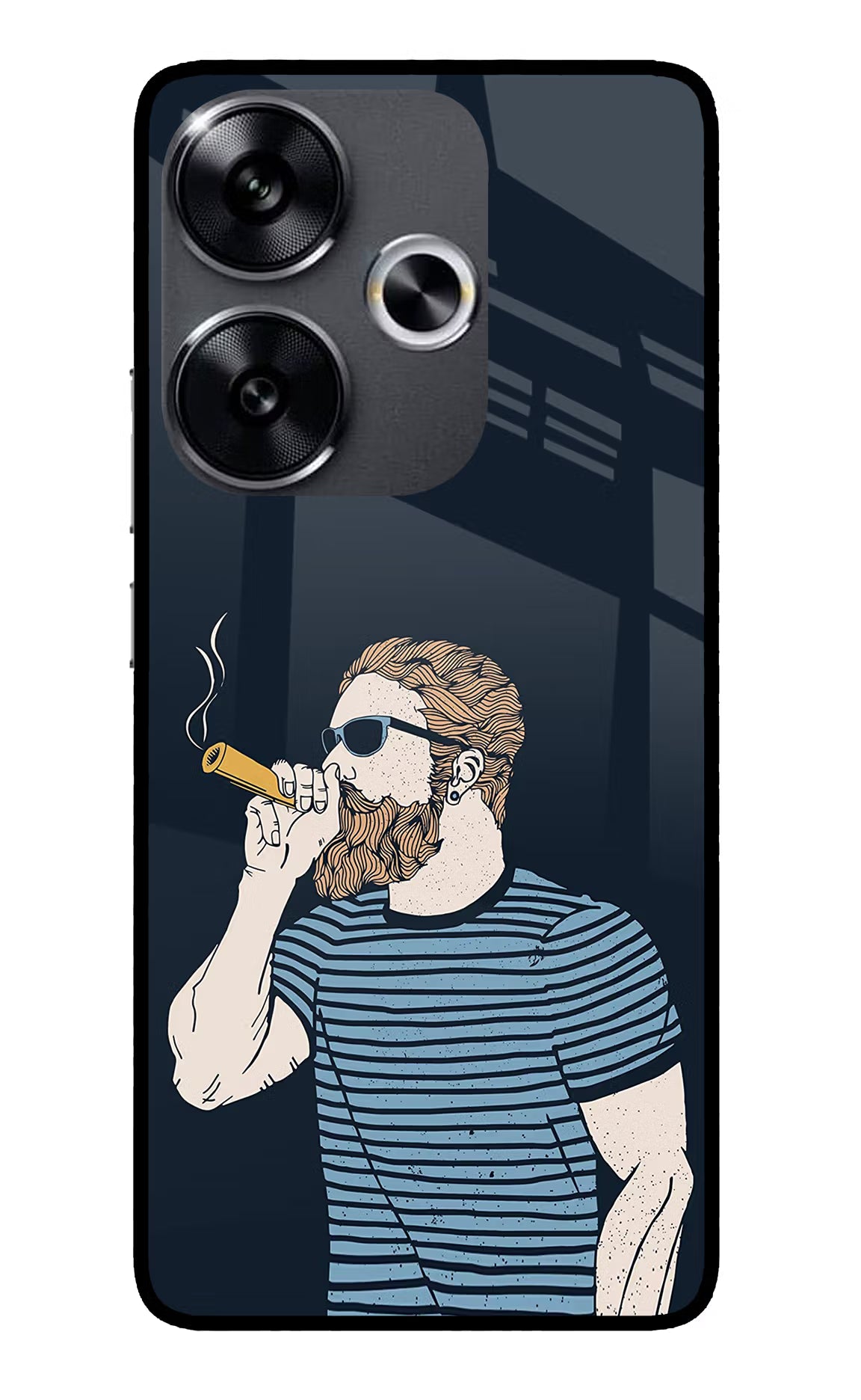 Smoking Poco F6 5G Glass Case