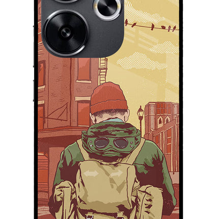 Adventurous Poco F6 5G Glass Case