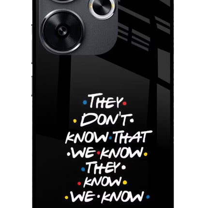FRIENDS Dialogue Poco F6 5G Glass Case