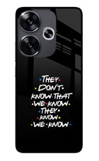FRIENDS Dialogue Poco F6 5G Glass Case
