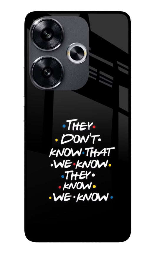 FRIENDS Dialogue Poco F6 5G Glass Case