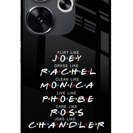 FRIENDS Character Poco F6 5G Glass Case