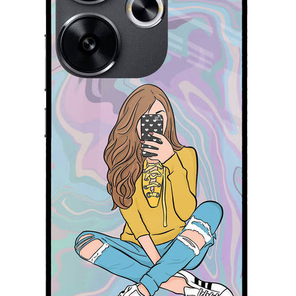 Selfie Girl Poco F6 5G Glass Case