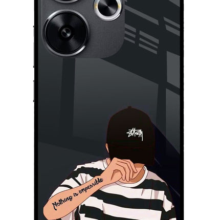 Aesthetic Boy Poco F6 5G Glass Case