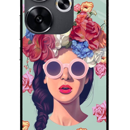 Pretty Girl Poco F6 5G Glass Case