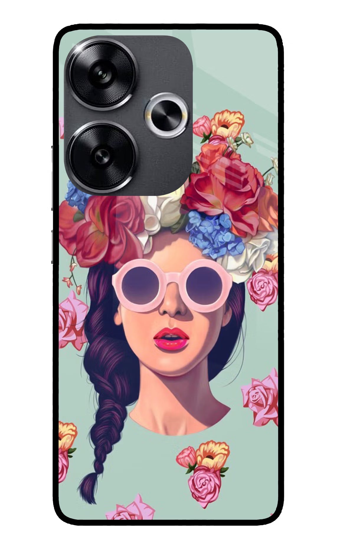 Pretty Girl Poco F6 5G Glass Case