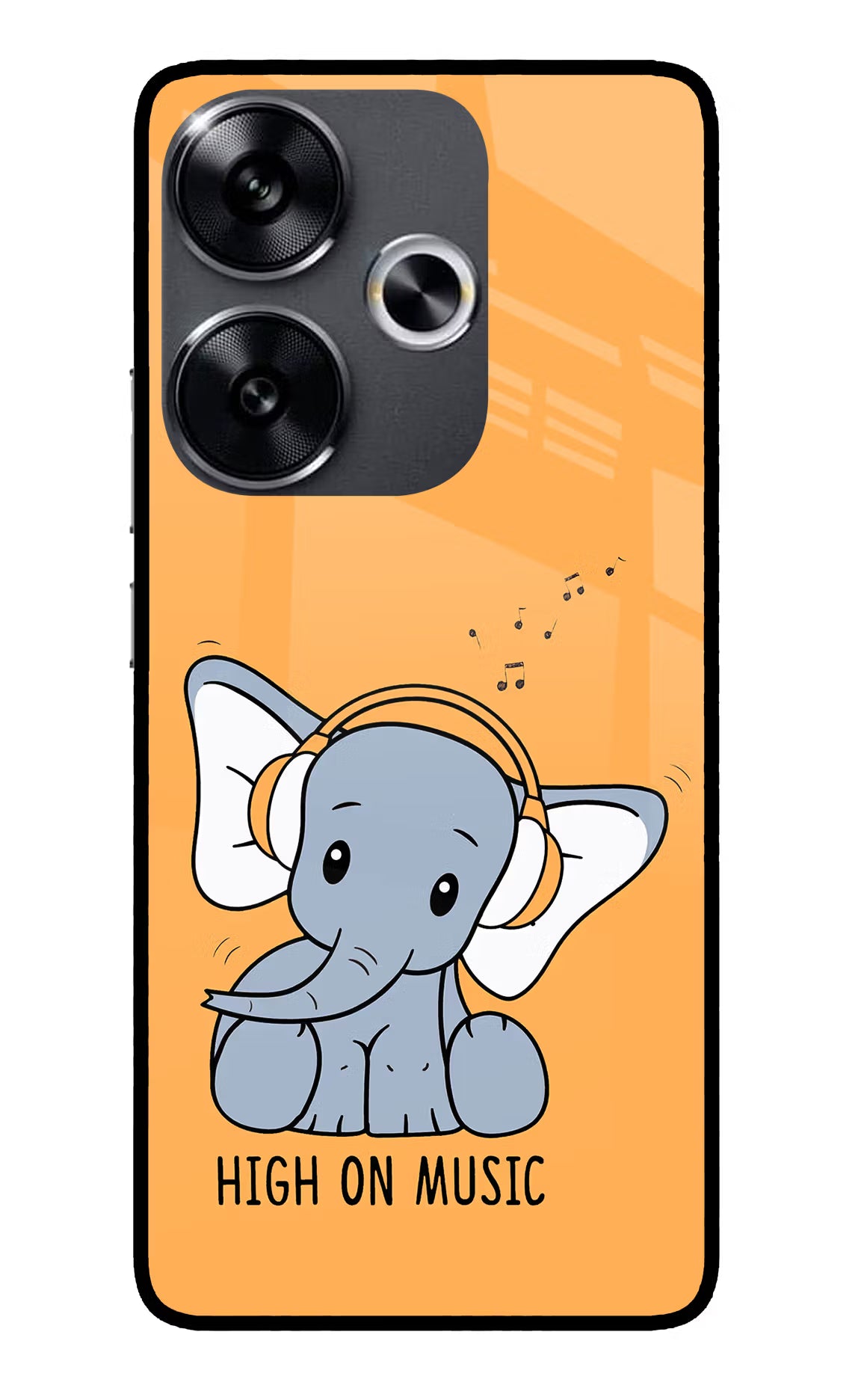 High On Music Poco F6 5G Glass Case