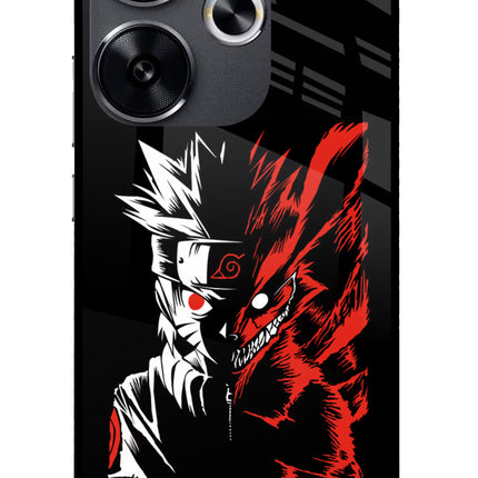 Naruto Two Face Poco F6 5G Glass Case