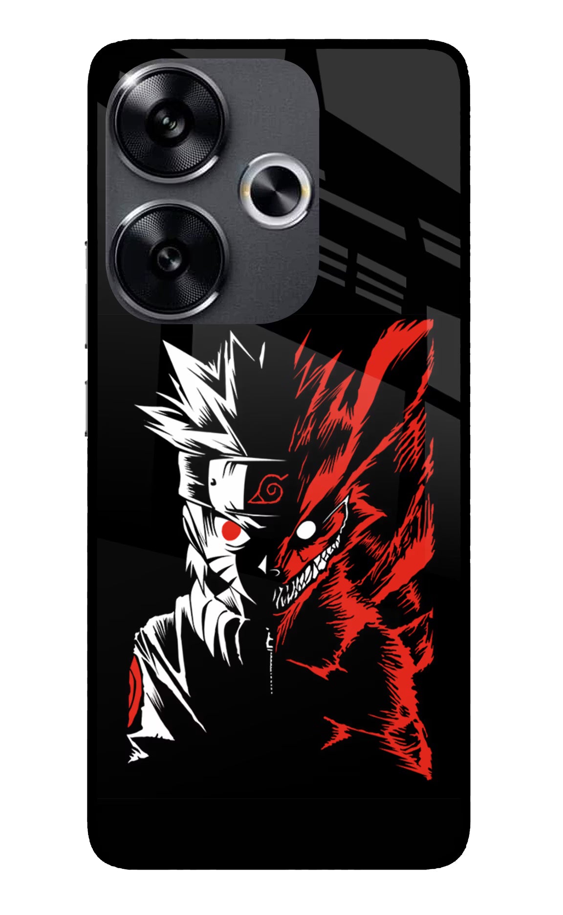 Naruto Two Face Poco F6 5G Glass Case