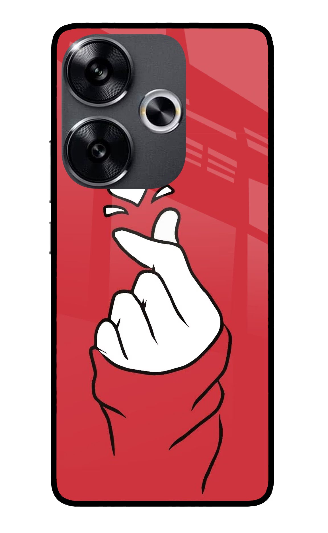 Korean Love Sign Poco F6 5G Glass Case