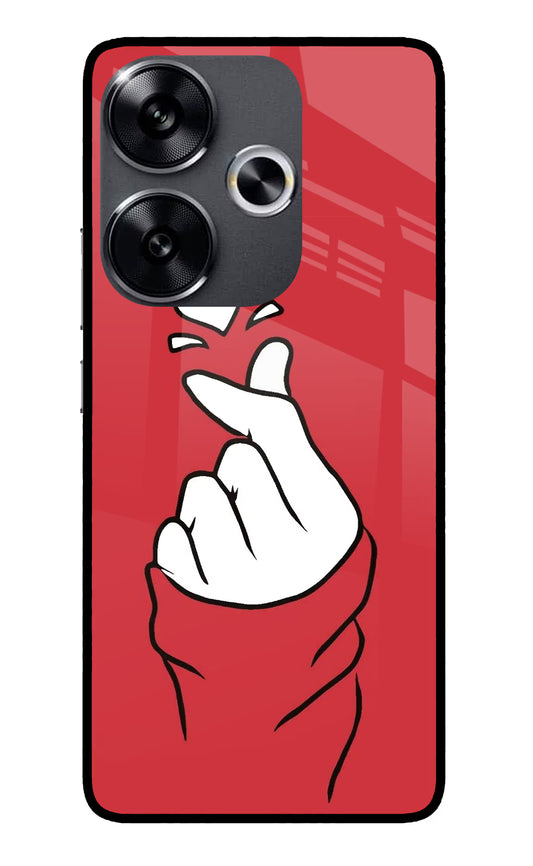 Korean Love Sign Poco F6 5G Glass Case