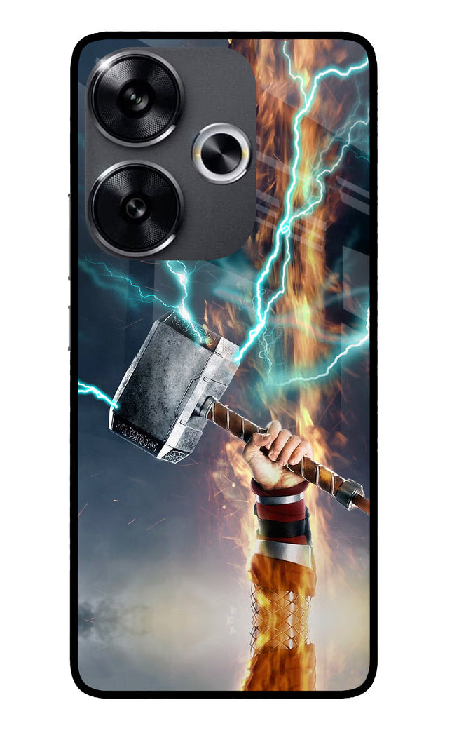 Thor Hammer Mjolnir Poco F6 5G Glass Case