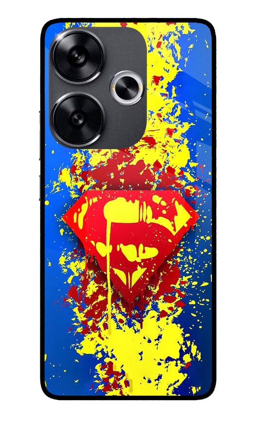 Superman logo Poco F6 5G Glass Case