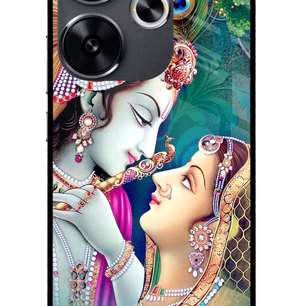 Lord Radha Krishna Poco F6 5G Glass Case