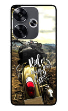 Ride More Worry Less Poco F6 5G Glass Case