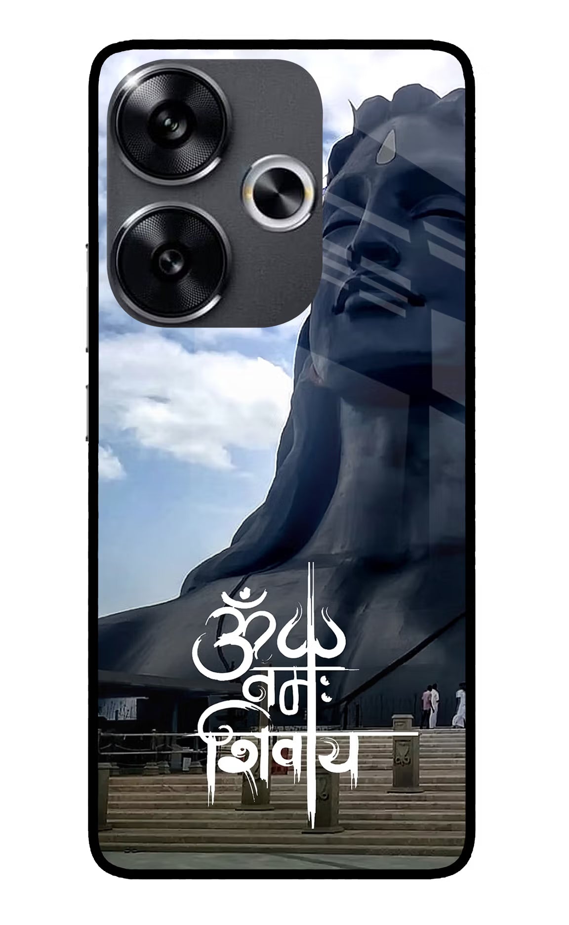 Om Namah Shivay Poco F6 5G Glass Case