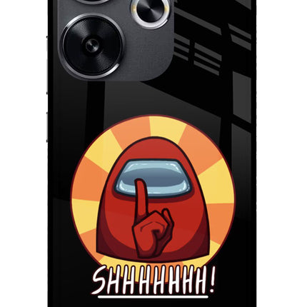 Among Us Shhh! Poco F6 5G Glass Case