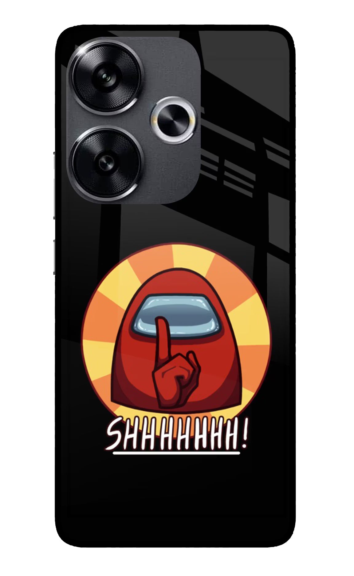 Among Us Shhh! Poco F6 5G Glass Case