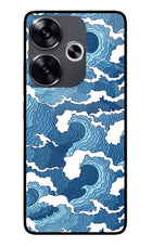 Blue Waves Poco F6 5G Glass Case