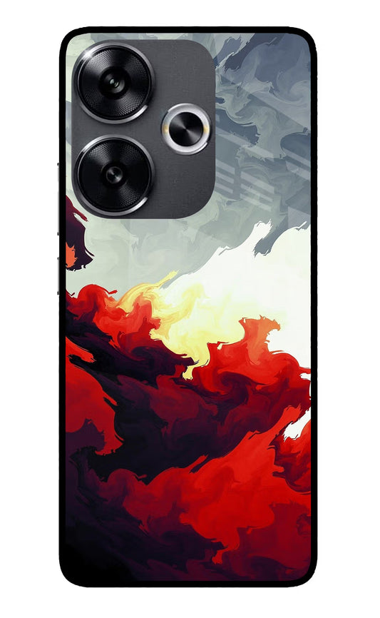 Fire Cloud Poco F6 5G Glass Case