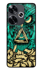 Green Owl Poco F6 5G Glass Case