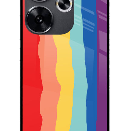 Rainbow Poco F6 5G Glass Case