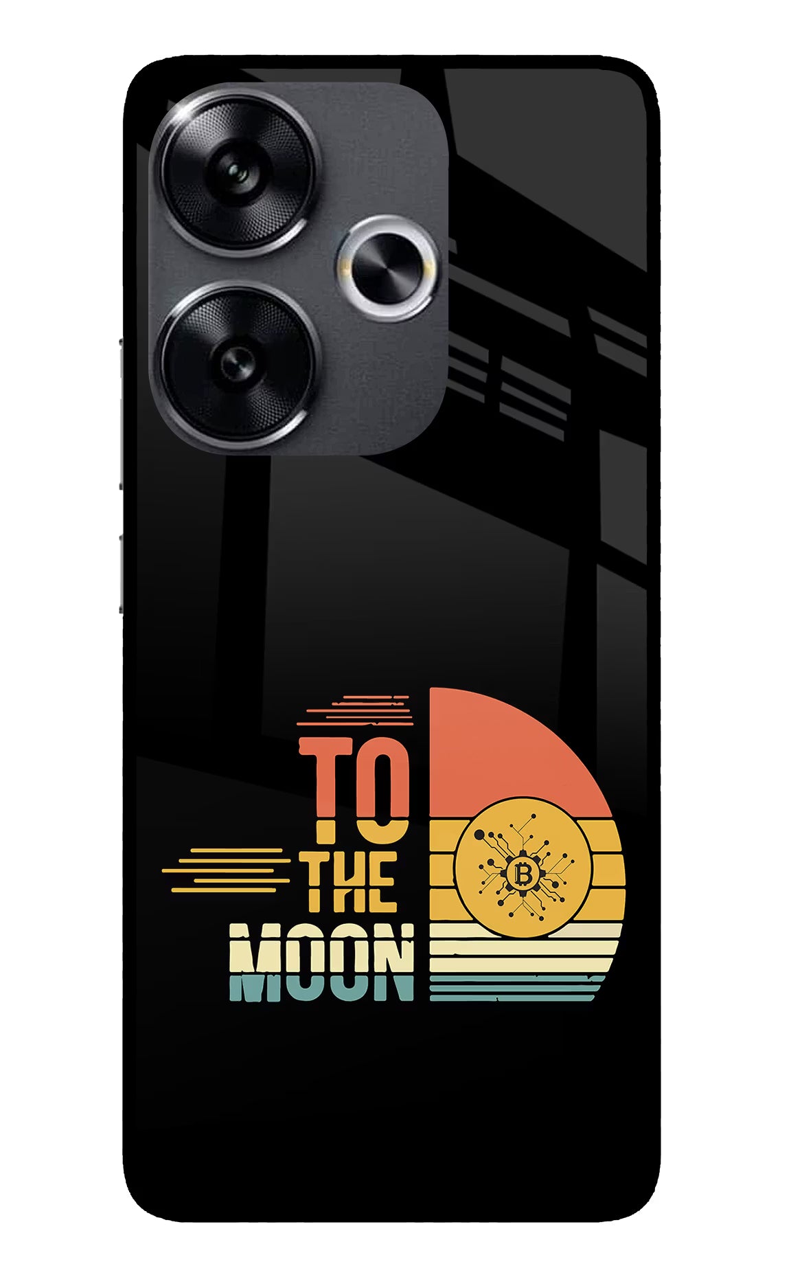 To the Moon Poco F6 5G Glass Case