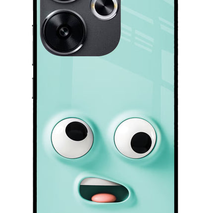 Funny Cartoon Poco F6 5G Glass Case