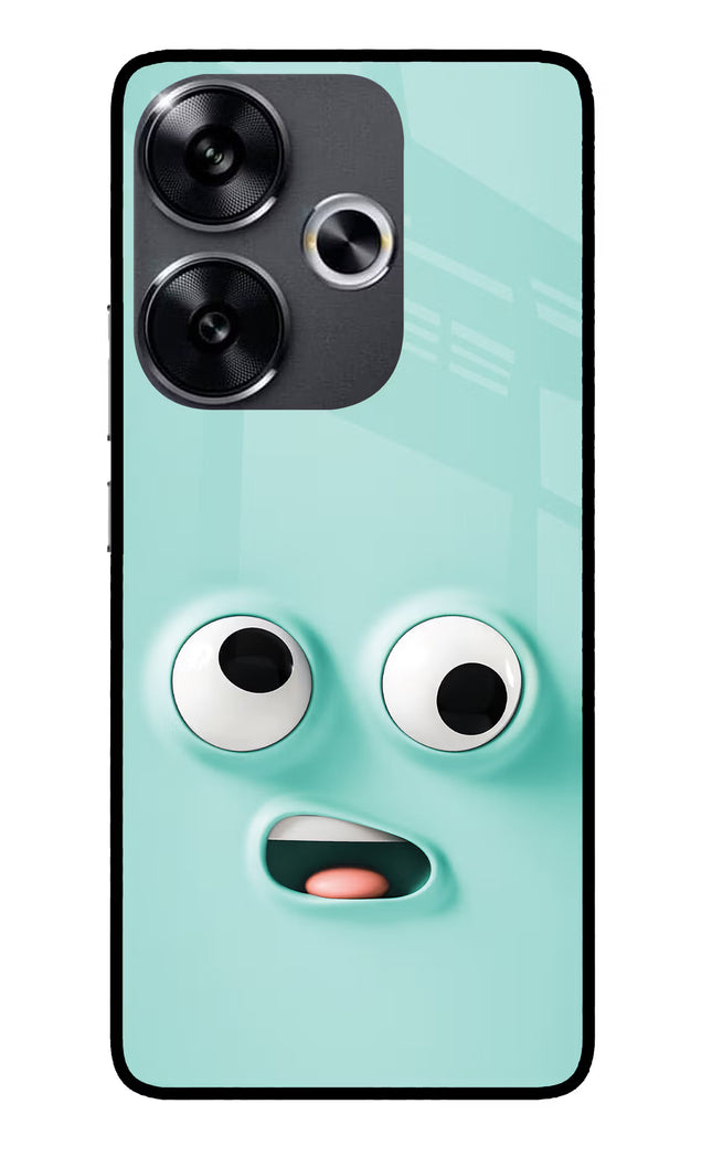 Funny Cartoon Poco F6 5G Glass Case