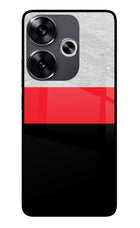 Tri Color Pattern Poco F6 5G Glass Case