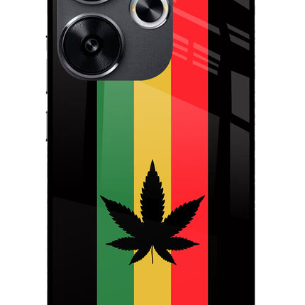 Weed Flag Poco F6 5G Glass Case