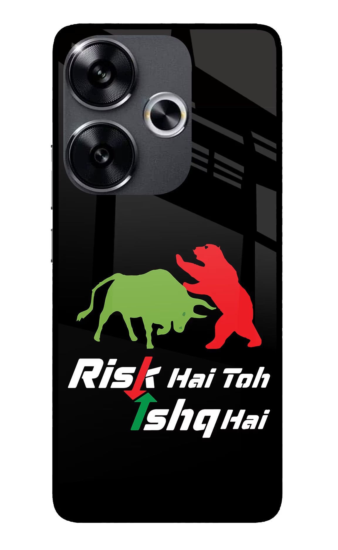 Risk Hai Toh Ishq Hai Poco F6 5G Glass Case