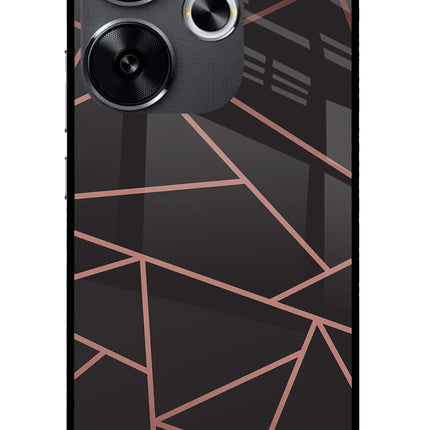 Geometric Pattern Poco F6 5G Glass Case