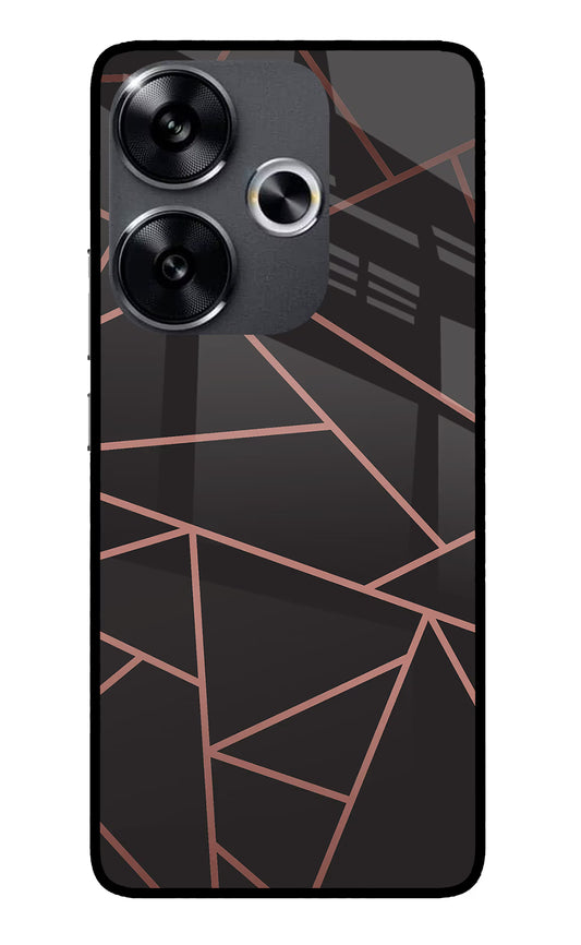 Geometric Pattern Poco F6 5G Glass Case