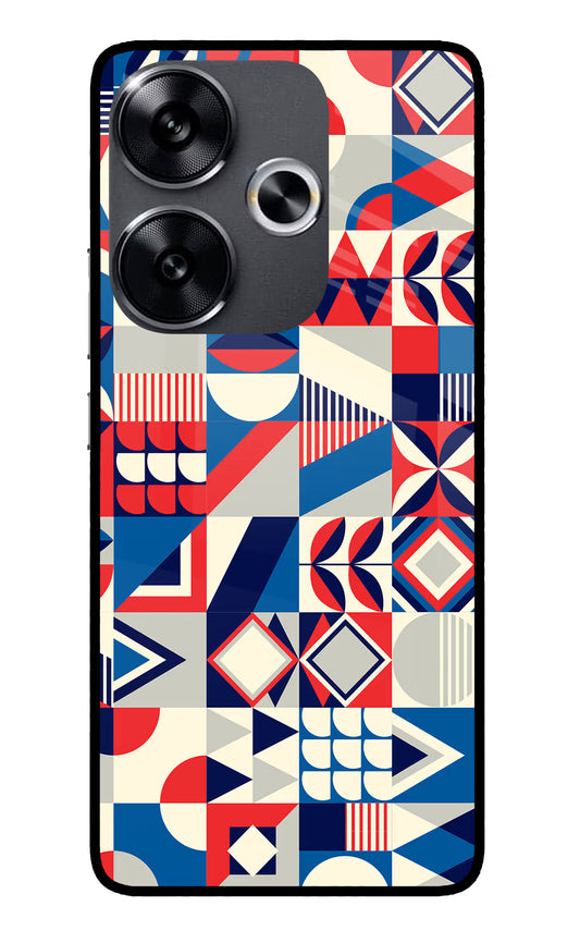 Colorful Pattern Poco F6 5G Glass Case