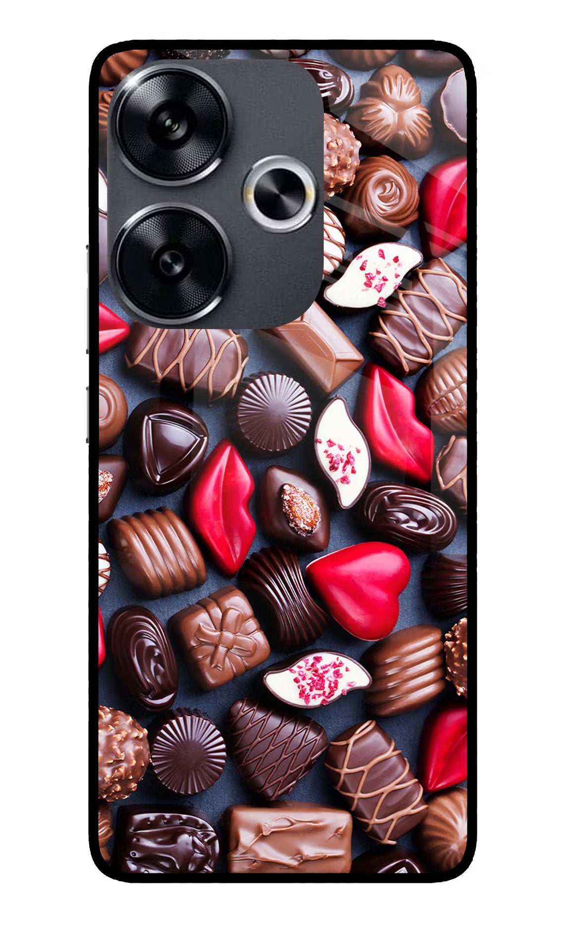 Chocolates Poco F6 5G Glass Case