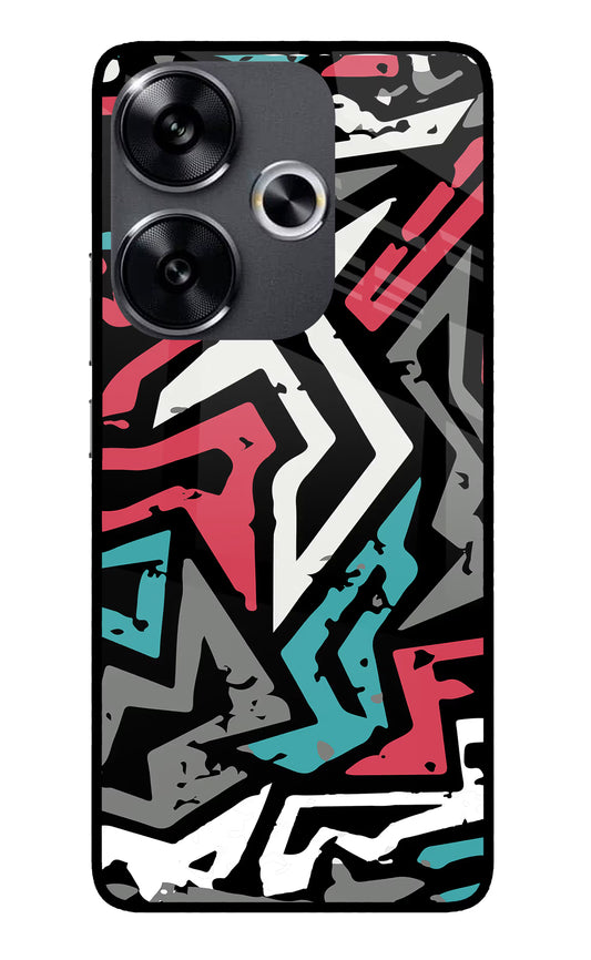 Geometric Graffiti Poco F6 5G Glass Case
