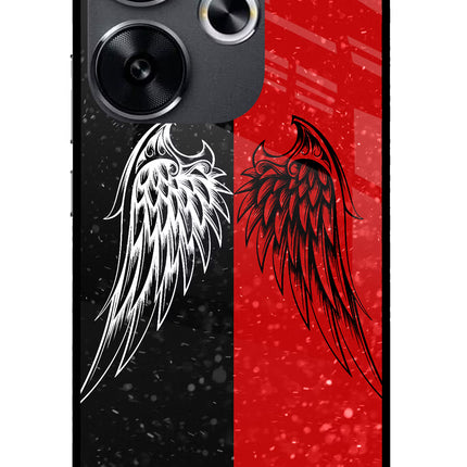 Wings Poco F6 5G Glass Case