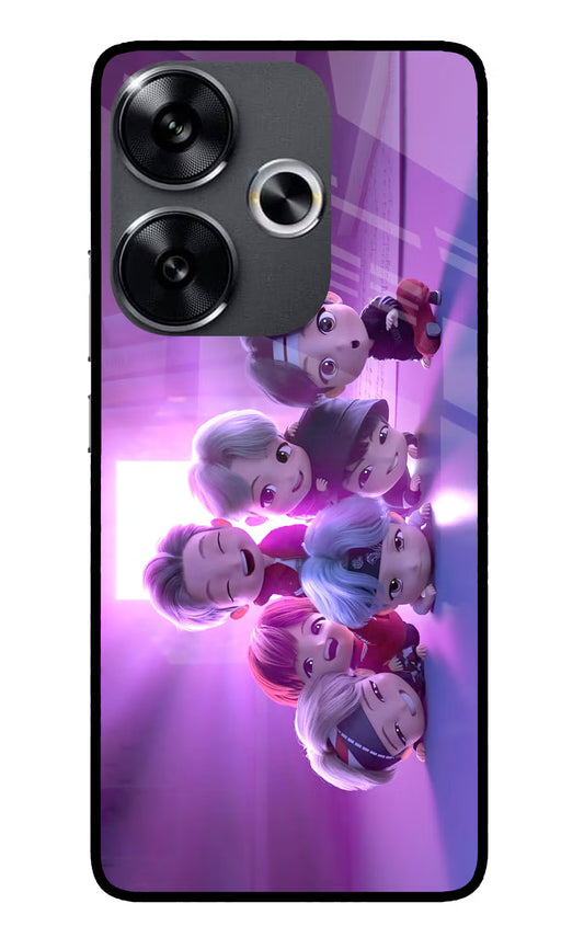 BTS Chibi Poco F6 5G Glass Case