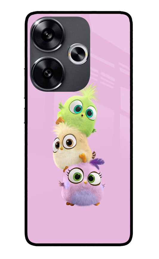 Cute Little Birds Poco F6 5G Glass Case